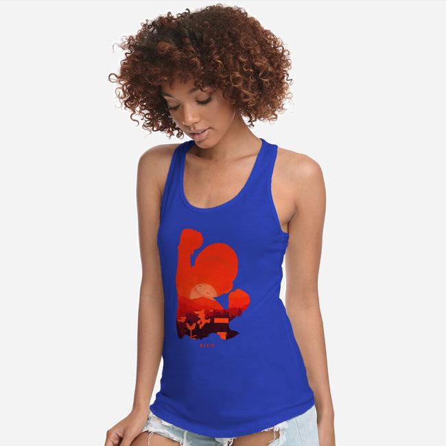 Mario Landscape-Womens-Racerback-Tank-MaxoArt