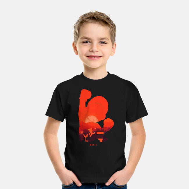 Mario Landscape-Youth-Basic-Tee-MaxoArt