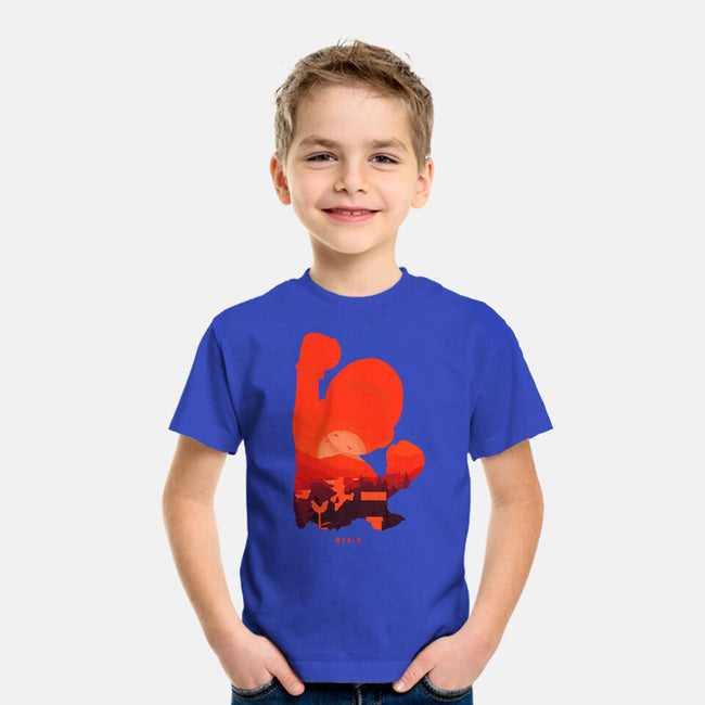 Mario Landscape-Youth-Basic-Tee-MaxoArt