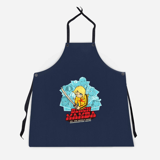 Black Mamba Vs The Deadly Vipers-Unisex-Kitchen-Apron-kgullholmen