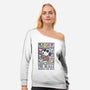 Eras Of The Beagle-Womens-Off Shoulder-Sweatshirt-kg07