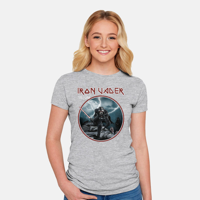 Iron Vader-Womens-Fitted-Tee-retrodivision