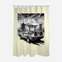 Back To The Japan Temple-None-Polyester-Shower Curtain-DrMonekers