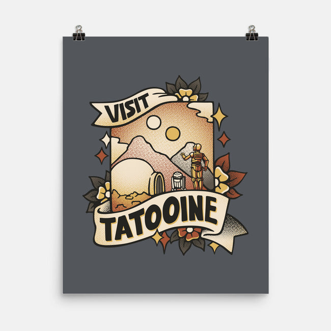 Visit Tatooine Tattoo-None-Matte-Poster-tobefonseca