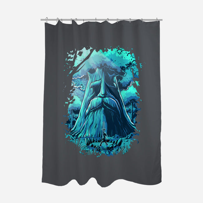 Hyrule Forest Hero-None-Polyester-Shower Curtain-Diego Oliver