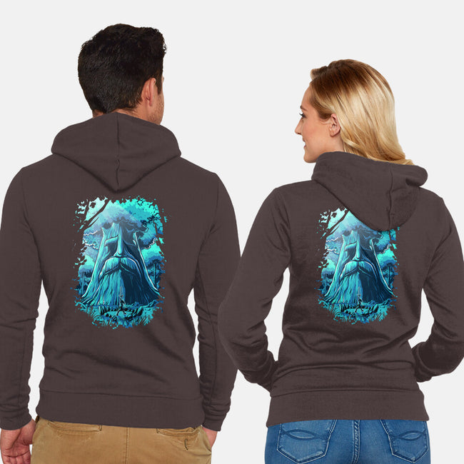 Hyrule Forest Hero-Unisex-Zip-Up-Sweatshirt-Diego Oliver