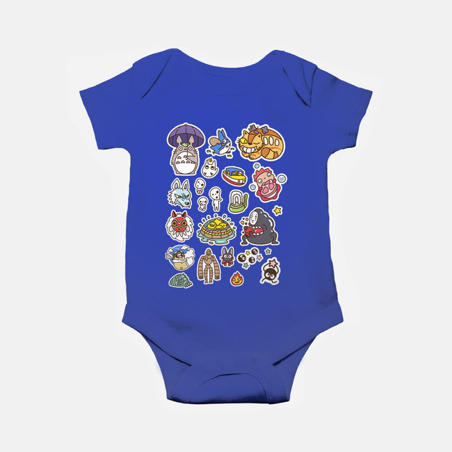 Ghibli Cuties-Baby-Basic-Onesie-demonigote