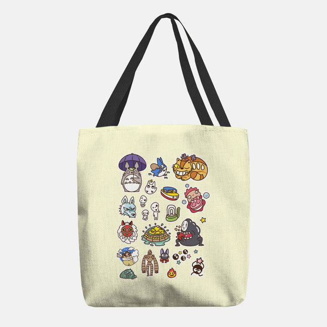 Ghibli Cuties-None-Basic Tote-Bag-demonigote