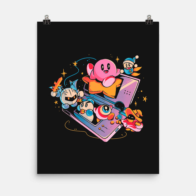 Pink Blob Game-None-Matte-Poster-Arigatees