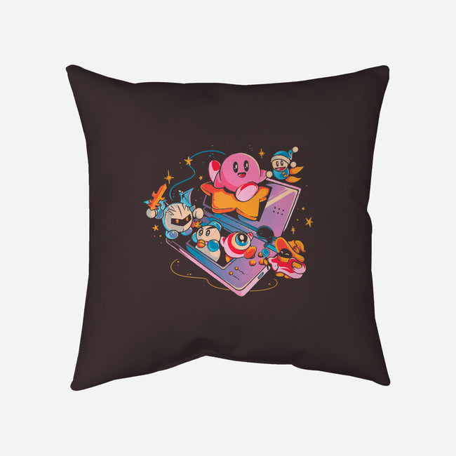 Pink Blob Game-None-Removable Cover w Insert-Throw Pillow-Arigatees