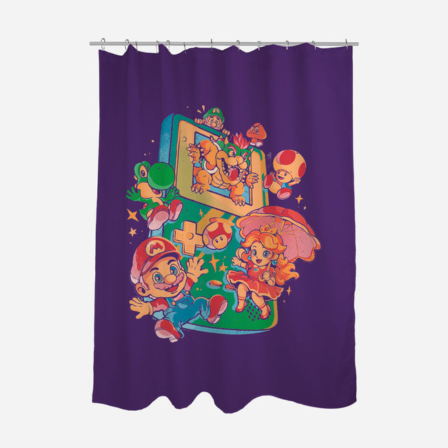 Plumber Game-None-Polyester-Shower Curtain-Arigatees