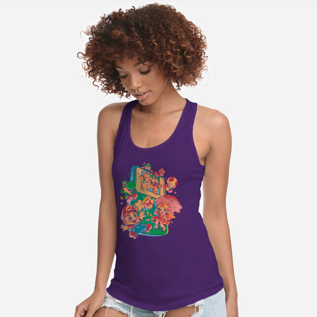 Plumber Game-Womens-Racerback-Tank-Arigatees