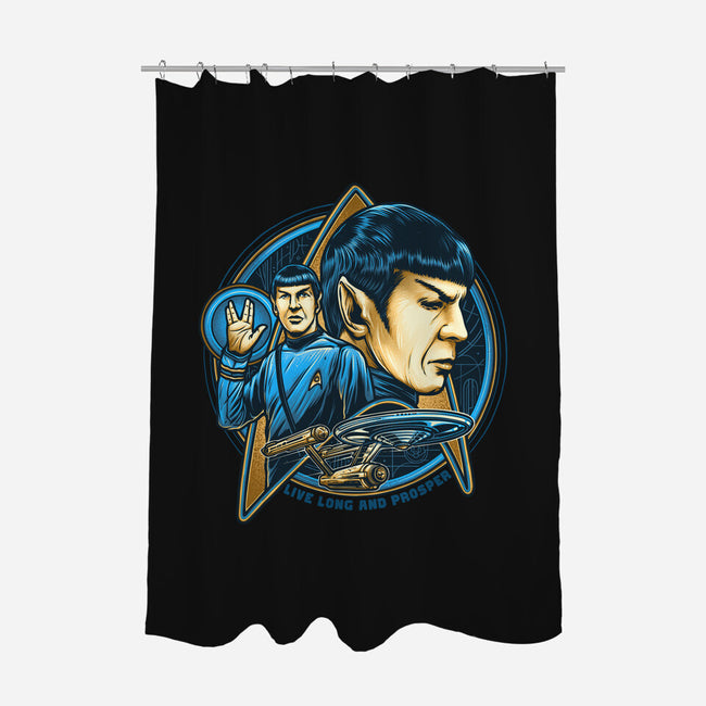 Live And Prosper-None-Polyester-Shower Curtain-momma_gorilla