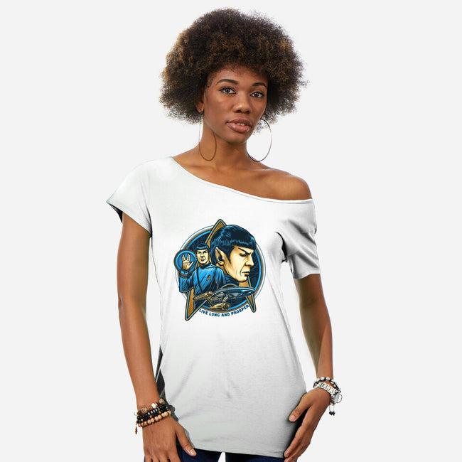 Live And Prosper-Womens-Off Shoulder-Tee-momma_gorilla