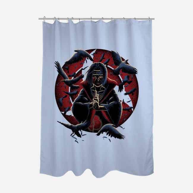 Wheel Eye Ninja-None-Polyester-Shower Curtain-rmatix