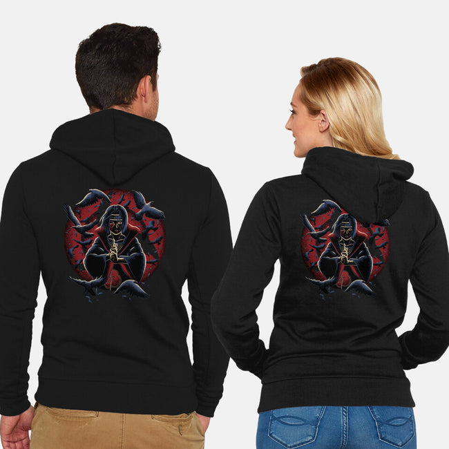 Wheel Eye Ninja-Unisex-Zip-Up-Sweatshirt-rmatix