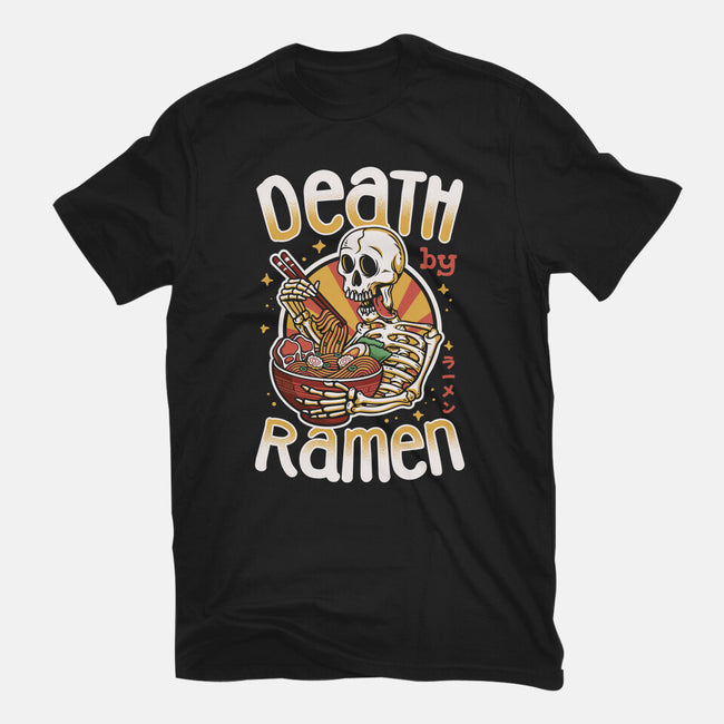 Death By Ramen-Unisex-Basic-Tee-Olipop