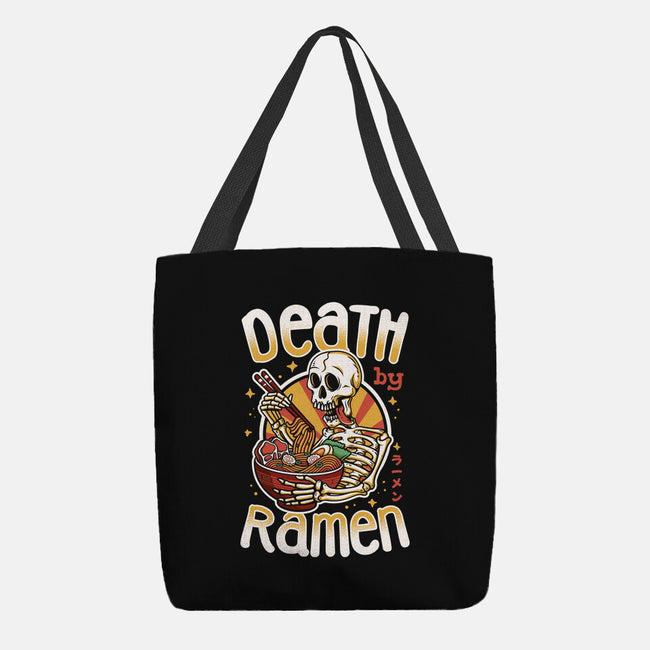 Death By Ramen-None-Basic Tote-Bag-Olipop