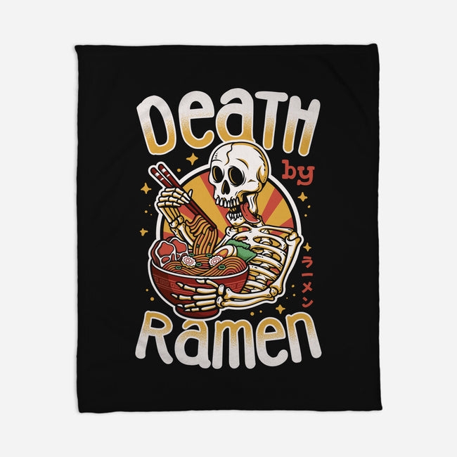 Death By Ramen-None-Fleece-Blanket-Olipop