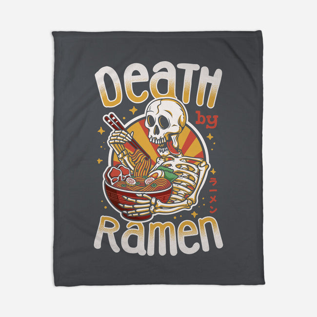 Death By Ramen-None-Fleece-Blanket-Olipop