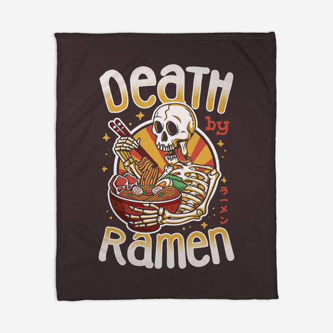 Death By Ramen-None-Fleece-Blanket-Olipop