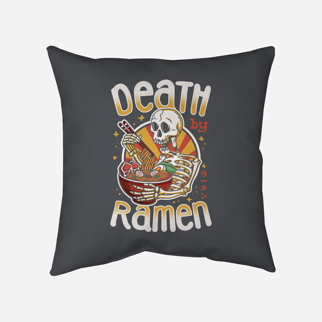 Death By Ramen-None-Removable Cover w Insert-Throw Pillow-Olipop