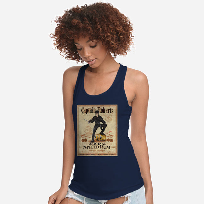 Captain Roberts Spiced Rum-Womens-Racerback-Tank-NMdesign