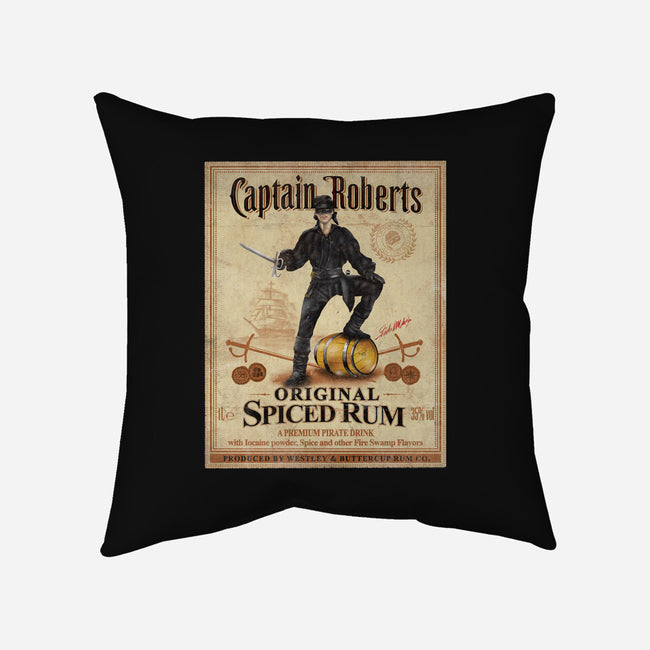 Captain Roberts Spiced Rum-None-Removable Cover-Throw Pillow-NMdesign