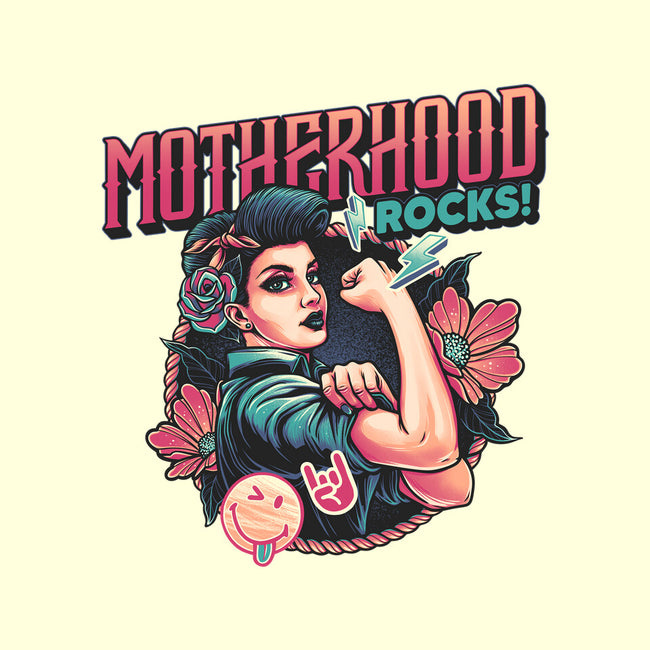 Motherhood Rocks-Unisex-Kitchen-Apron-momma_gorilla