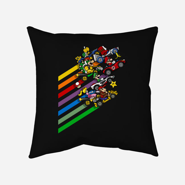 Karting Chaos-None-Removable Cover-Throw Pillow-drbutler