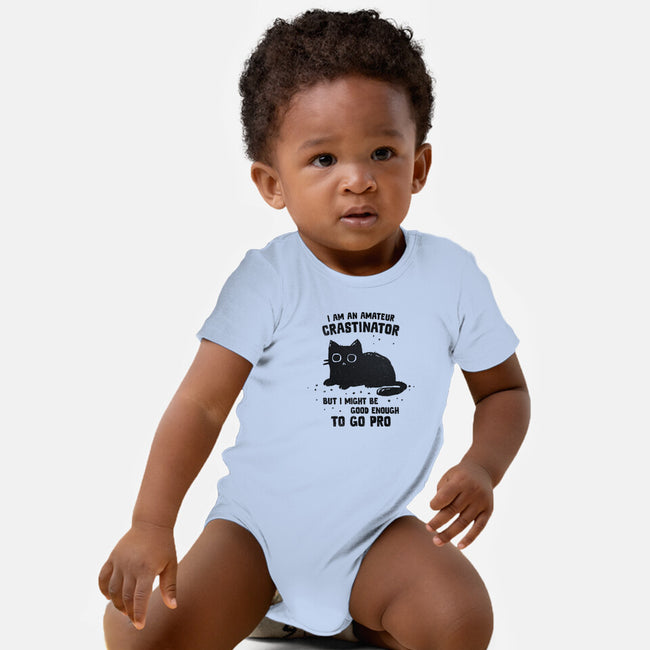 Amateur Crastinator-Baby-Basic-Onesie-kg07