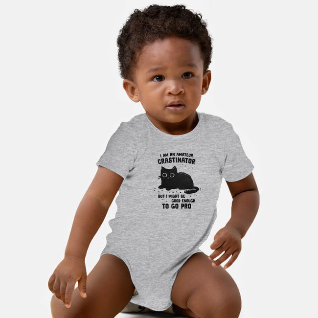 Amateur Crastinator-Baby-Basic-Onesie-kg07