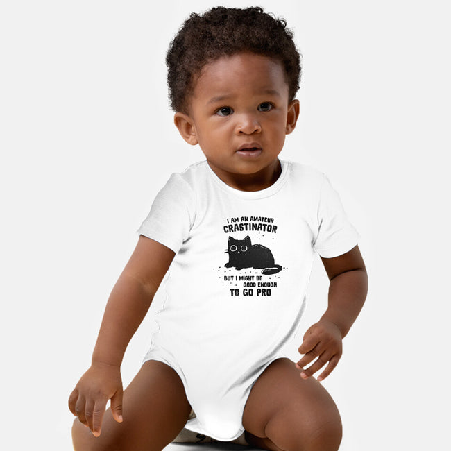 Amateur Crastinator-Baby-Basic-Onesie-kg07