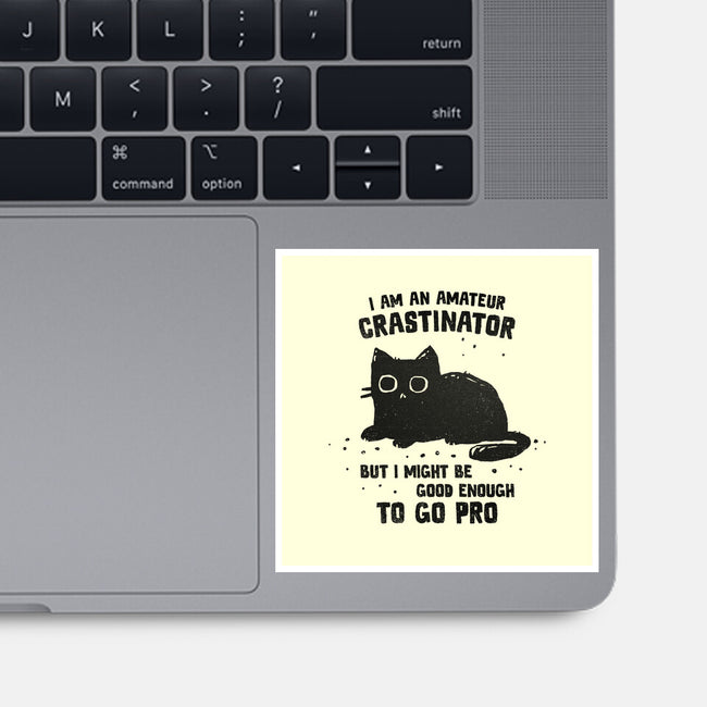 Amateur Crastinator-None-Glossy-Sticker-kg07