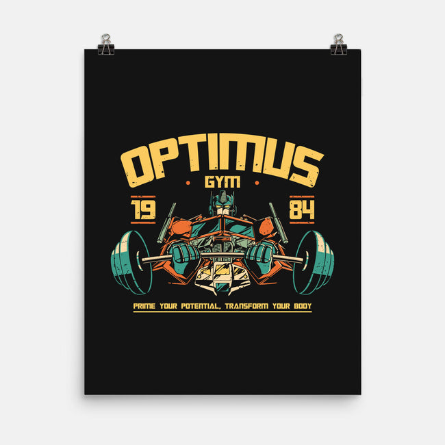 Optimus Gym-None-Matte-Poster-retrodivision