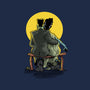 Monster And Bride Gazing At The Moon-None-Removable Cover w Insert-Throw Pillow-zascanauta