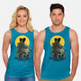 Monster And Bride Gazing At The Moon-Unisex-Basic-Tank-zascanauta