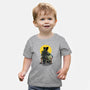 Monster And Bride Gazing At The Moon-Baby-Basic-Tee-zascanauta