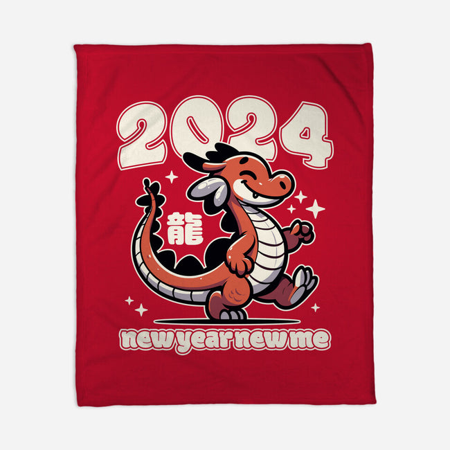 New Year New Dragon-None-Fleece-Blanket-RoboMega