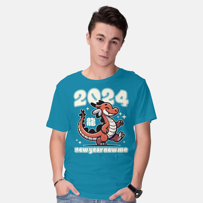 New Year New Dragon-Mens-Basic-Tee-RoboMega