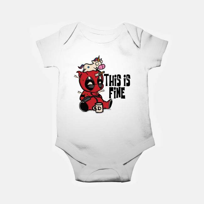 Dead But Fine-Baby-Basic-Onesie-turborat14