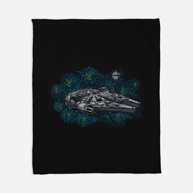 Rebel Starry Night-None-Fleece-Blanket-sebasebi