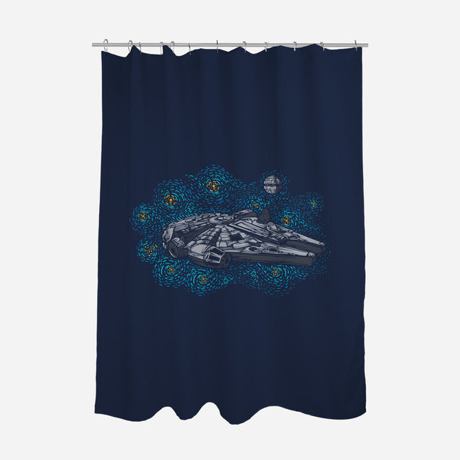 Rebel Starry Night-None-Polyester-Shower Curtain-sebasebi