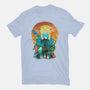 Ukiyo E Hero Landscape-Mens-Premium-Tee-dandingeroz