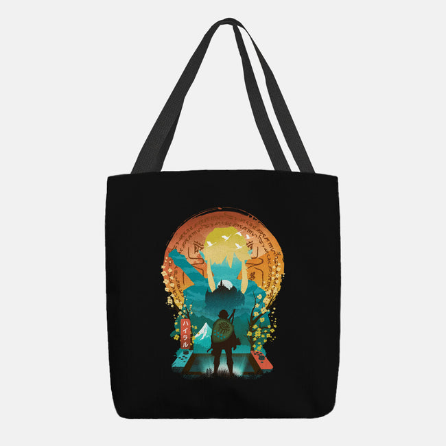 Ukiyo E Hero Landscape-None-Basic Tote-Bag-dandingeroz