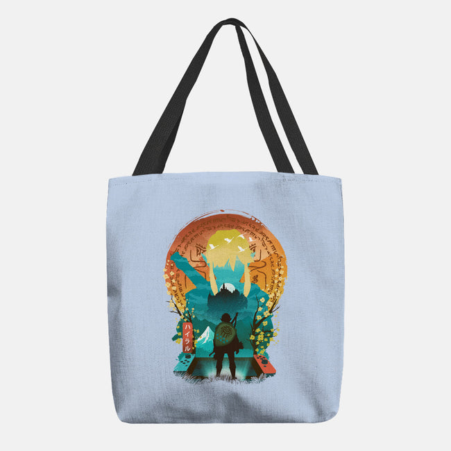 Ukiyo E Hero Landscape-None-Basic Tote-Bag-dandingeroz