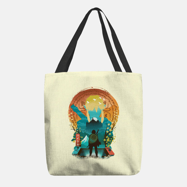 Ukiyo E Hero Landscape-None-Basic Tote-Bag-dandingeroz