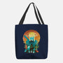 Ukiyo E Hero Landscape-None-Basic Tote-Bag-dandingeroz