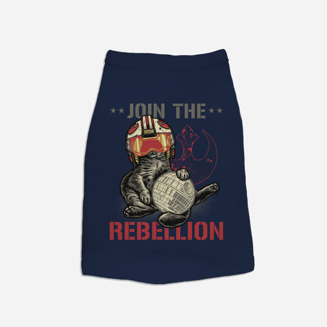 Join The Cat Rebellion-Cat-Basic-Pet Tank-gorillafamstudio