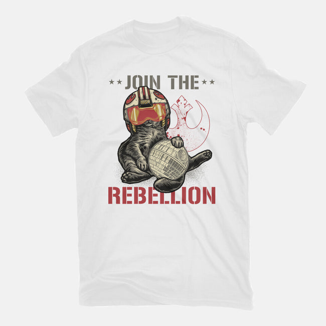 Join The Cat Rebellion-Youth-Basic-Tee-gorillafamstudio